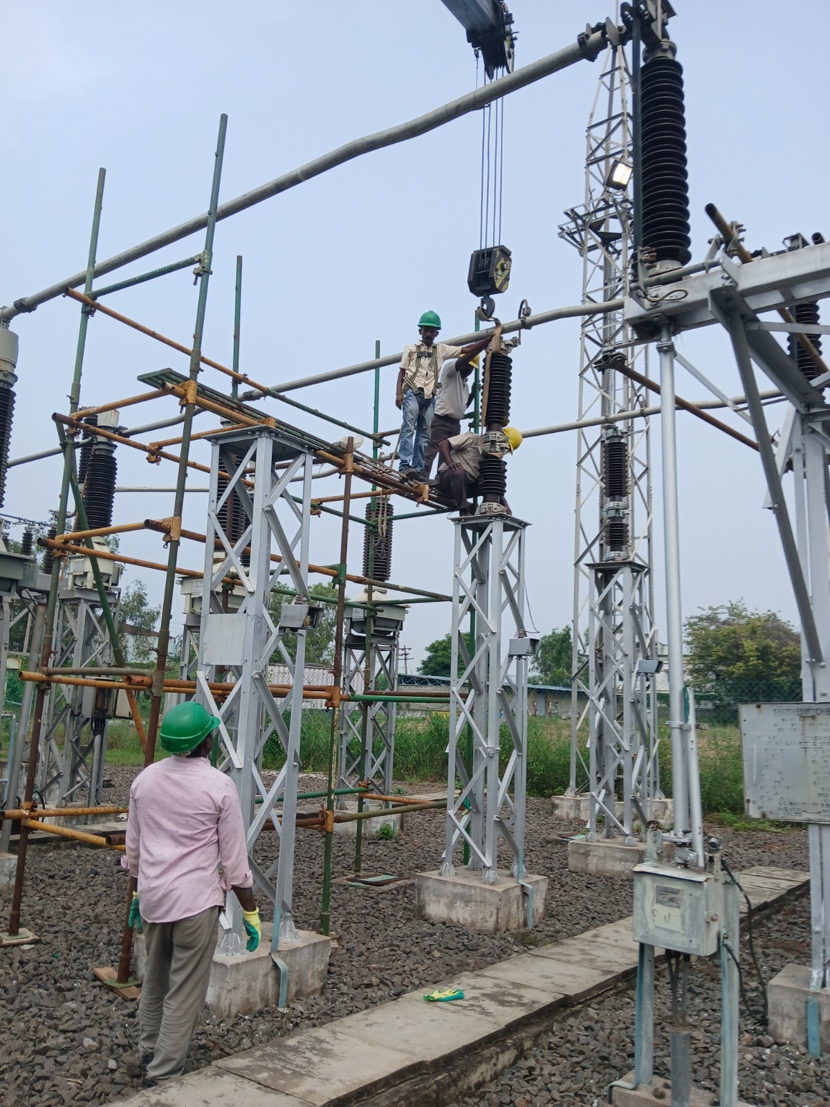 Electrical design drawings review on site
